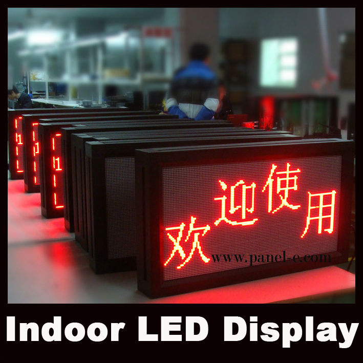 P4.75mm red led message display 