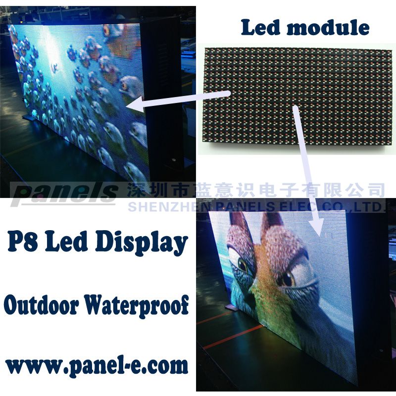Full Color RGB P8 outdoor led display 